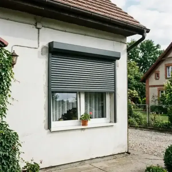 Rolety zewnętrzne na budynku