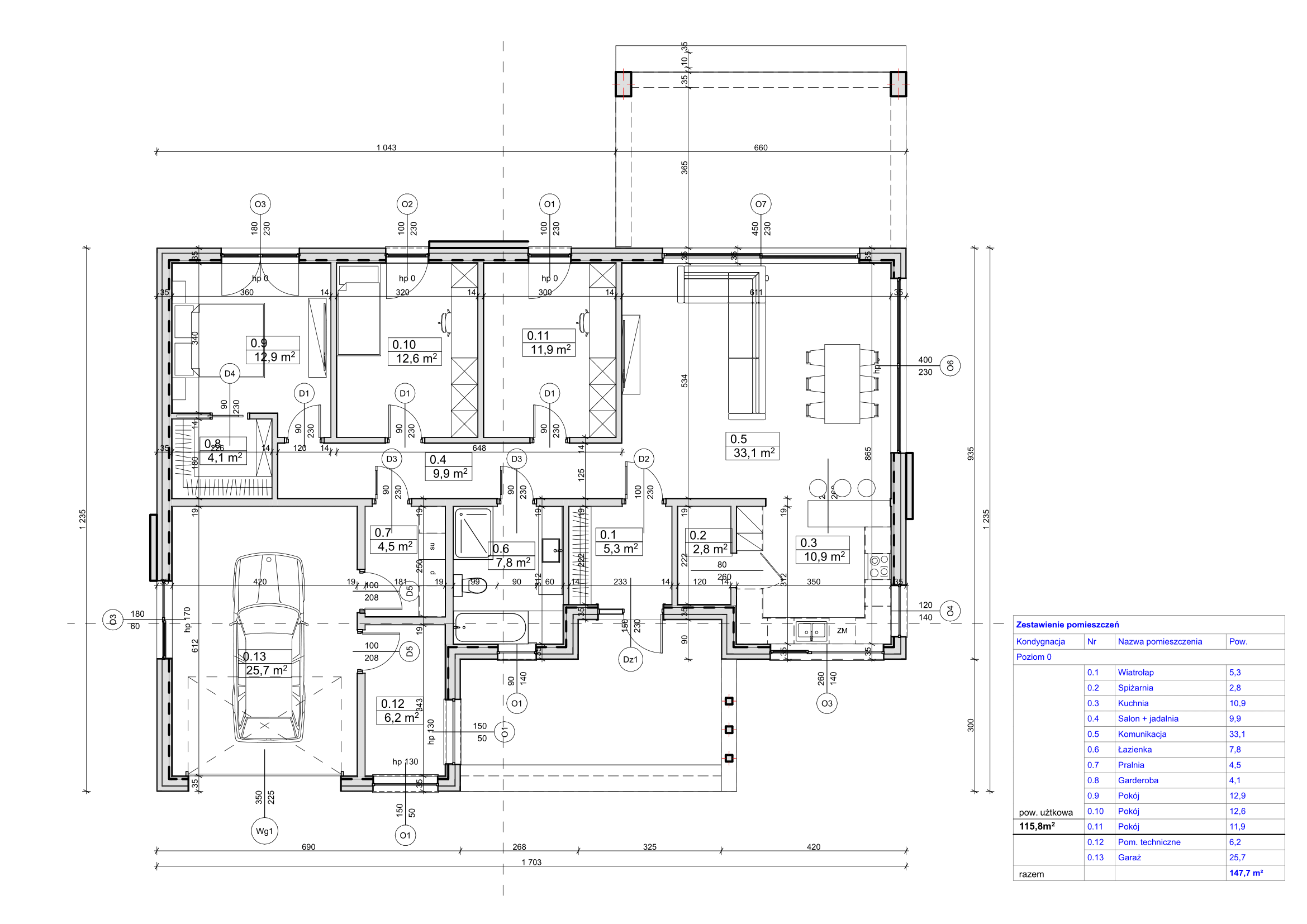 plan architektoniczny domu